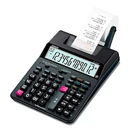 Calculadora | Mini Impresora | 12 digitos | Display grande | CASIO CE HR-100RC-BK