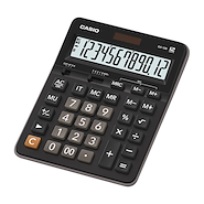 Calculadora | Escritorio | 12 digitos | Disp extra grande | CASIO CE GX-12B-BK