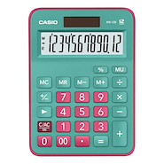 Calculadora | Escritorio | 12 digitos | Disp extra grande | CASIO CE MX-12B-GNRD