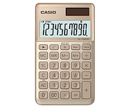 Calculadora | Portatil | 10 digitos | Disp extra grande | Mi CASIO CE SL-1000SC-GD