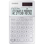Calculadora | Portatil | 10 digitos | Disp extra grande | Im CASIO CE SL-1000TW-WE