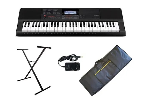 CT-X700 + FUNDA + SOPORTE + FUENTE CASIO CT-X700 PACK - $ 593.757