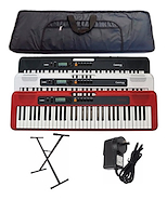 CT-S200 + FUENTE +  SOPORTE + FUNDA CASIO CT-S200 PACK