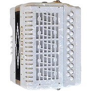 Acordeon | a Botonera | 21 tonos | 8 Bajos | Con Correa | Es CORELLI NHC2108(P GC) WH