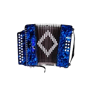 Acordeon | a Botonera | 21 tonos | 8 Bajos | Con Correa | Es CORELLI NHC2108(P GC) BL