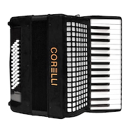 Acordeon | a Piano | 30 teclas | 48 Bajos | Con Correa |  Fu CORELLI JH2014 BK