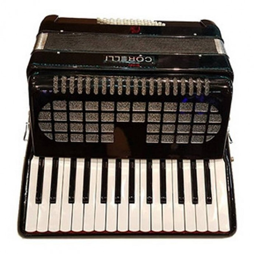 Acordeon | a Piano | 30 teclas | 48 bajos | Con correa | Fun CORELLI HC3048(A) BK - $ 1.287.593
