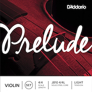 Encordado p/Violin, 4/4, PRELUDE VIOLIN SET, Solid steel cor DADDARIO ORCHESTRAL J8104/4L