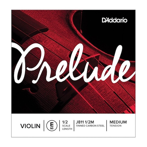 Cuerda Suelta E p/Violin, 1/2, PRELUDE, Solid steel core, T DADDARIO ORCHESTRAL J811 1/2M - $ 7.179