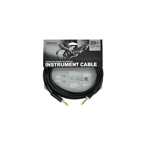 Cable p/Instrumentos, American Stage Kill Switch, Plug Recto DADDARIO Planet Waves PW-AMSK-20 - $ 120.529