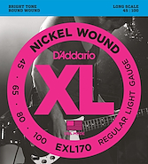 Enc. P/ Bajo -Regular Light- Niquel .045/.065/.080/.100 X 1 DADDARIO Strings EXL170-TP - $ 42.379