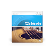 Enc. P/Acustica 12 Cdas, Bronce Fosfor,Tensión Light 010/010 DADDARIO Strings EJ38