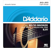 SET ACOUS GTR 80/20 BRZ LITE DADDARIO Strings EJ11