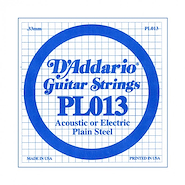 Cuerdas suelta | 013 | Plain Steel | Sobre x 5 unidades DADDARIO Strings PL013