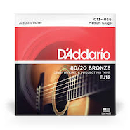 SET ACOUS GTR 80/20 BRZ MED DADDARIO Strings EJ12