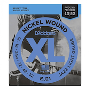 Encordado | Electrica | 012-016-024w-032-042-052 | Nickel Wo DADDARIO Strings EJ21