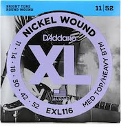 SET ELEC GTR XL MED/HVY DADDARIO Strings EXL116