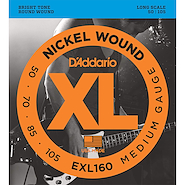 Enc. P/ Bajo -Medium- Niquel, Escala Larga .050/.070/.085/.1 DADDARIO Strings EXL160