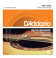 Encordado p/ guitarra acustica 010 - Economica DADDARIO Strings EZ900