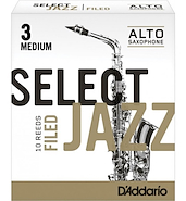 CAÑAS SELECT JAZZ PARA SAXO ALTO FILED N° 3M X 1 (MC X 10) DADDARIO WOODWINDS RSF10ASX3M