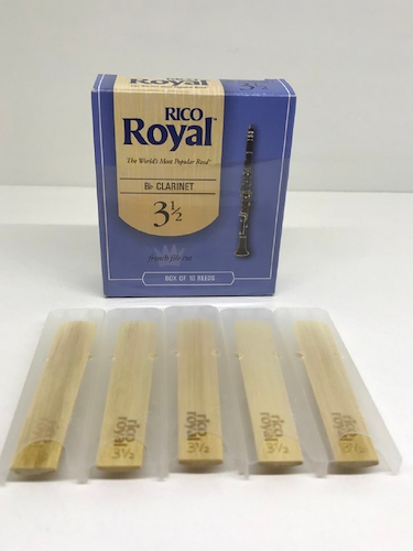 Cañas R.Royal Para Clarinete, N° 3 1/2 X 1 - UNI DADDARIO WOODWINDS RCB1035-UNI - $ 3.014