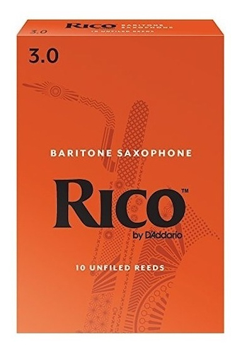 CAÑAS RICO PARA SAXO BARITONO # 3 PACK X 10U DADDARIO WOODWINDS RLA1030 - $ 91.963