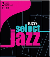 Cañas Select Jazz Para Saxo Alto Filed N° 3H X 1 (Mc X 10) DADDARIO WOODWINDS RSF10ASX3H