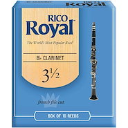 Cañas R.Royal Para Clarinete, N° 3 1/2 X 1 (Mc X 10) DADDARIO WOODWINDS RCB1035