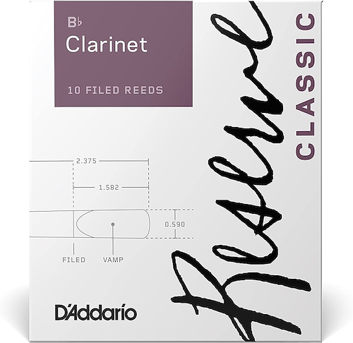 Cañas|D´Addario Reserve Classic|Clarinete Bb|N° 3.5|MCx10 DADDARIO WOODWINDS DCT1035 - $ 57.359