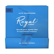 Cañas  |  ROYAL  |  Saxo Alto  |  N° 2.5  |  Pack x 25 DADDARIO WOODWINDS RJB0125-B25