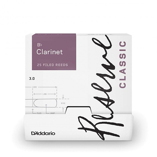 Cañas  |  RESERVE CLASSIC  |  Clarinete Bb  |  N° 3.5  |  Pa DADDARIO WOODWINDS DCT0135-B25 - $ 163.240