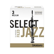 Cañas  |  SELECT JAZZ  |  Saxo Soprano  |  Filed  |  N° 3S DADDARIO WOODWINDS RSF10SSX3S