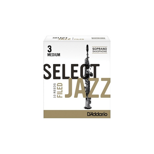 Cañas Select Jazz Para Saxo Soprano Filed Nº 3M X 1 (Mc X 10 DADDARIO WOODWINDS RSF10SSX3M - $ 56.319