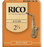 CAÑAS PARA SAXO ALTO N° 2 1/2 X 1 (MC X 10) DADDARIO WOODWINDS RJA1025