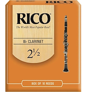 CAÑAS PARA CLARINETE N° 2 1/2 X 1 (MC X 10) DADDARIO WOODWINDS RCA1025