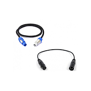 Set de 2 Cables p/DVA T (1 Powercon A/B 50cm + 1 XLR M/H 50m DB TECHNOLOGIES DVA DCK 15