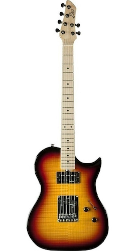 Guitarra Tipo Tele 1Mic Doble+1Simple-Cpo Maple Flameado C/T EKO TEROLITESB - $ 331.771
