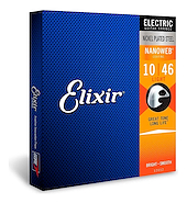 .010-.046 recubrimiento NANOWEB Electric Nickel Plated Steel ELIXIR 12052