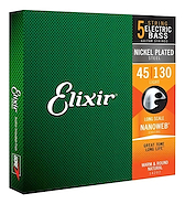 Electric Bass Nickel Plated Steel con recubrimiento NANOWEB ELIXIR 14202