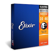 .010-.046 recubrimiento NANOWEB Electric Nickel Plated Steel ELIXIR 12052
