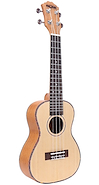 Ukelele Concierto Abeto  color madera Aquila + funda cub-1 FZONE FZU-07C - $ 81.833