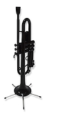 Trompeta Plastica Negro + Estuche + Soporte GALA PTR1100