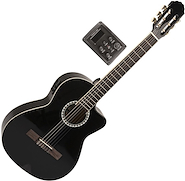 Guitarra Clásica con corte y ecualizador GEWA PS510198 4/4 BLACK