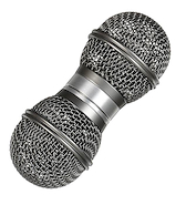 MIC SHAKER SILVER PLASTIC BALLS GON BOPS PSHM1