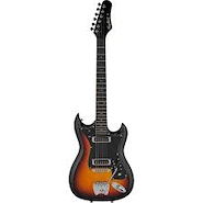 GUITARRA ELECTRICA HAGSTROM HII-3SB RETROSCAPE 3 TONE SUNBURST