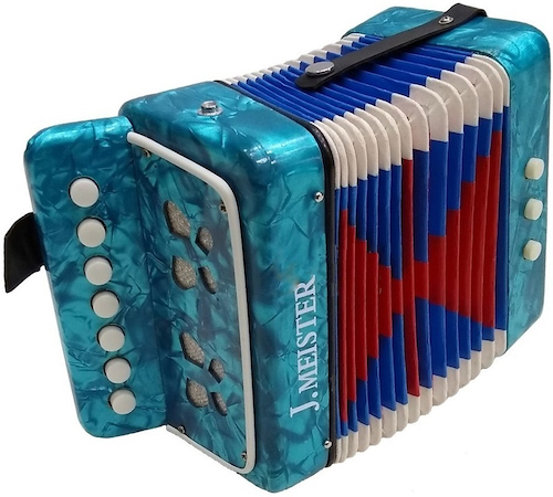 Acordeon De Madera Para NIÑOS- 2 Bajos-7 Botones J MEISTER MC103W - $ 57.308