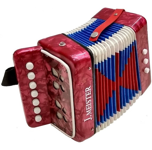 Acordeon De Madera- 2 Bajos-7 Botones J MEISTER MC103W - $ 45.035