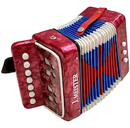 Acordeon De Madera- 2 Bajos-7 Botones J MEISTER MC103W