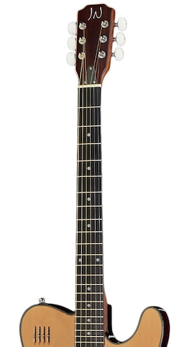 color negro James Neligan P90 Guitarra electroacústica 4 cuerdas 