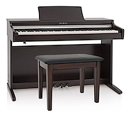 Piano electrico  COLOR PALISANDRO C/BANQUETA FIJA KAWAI KDP120